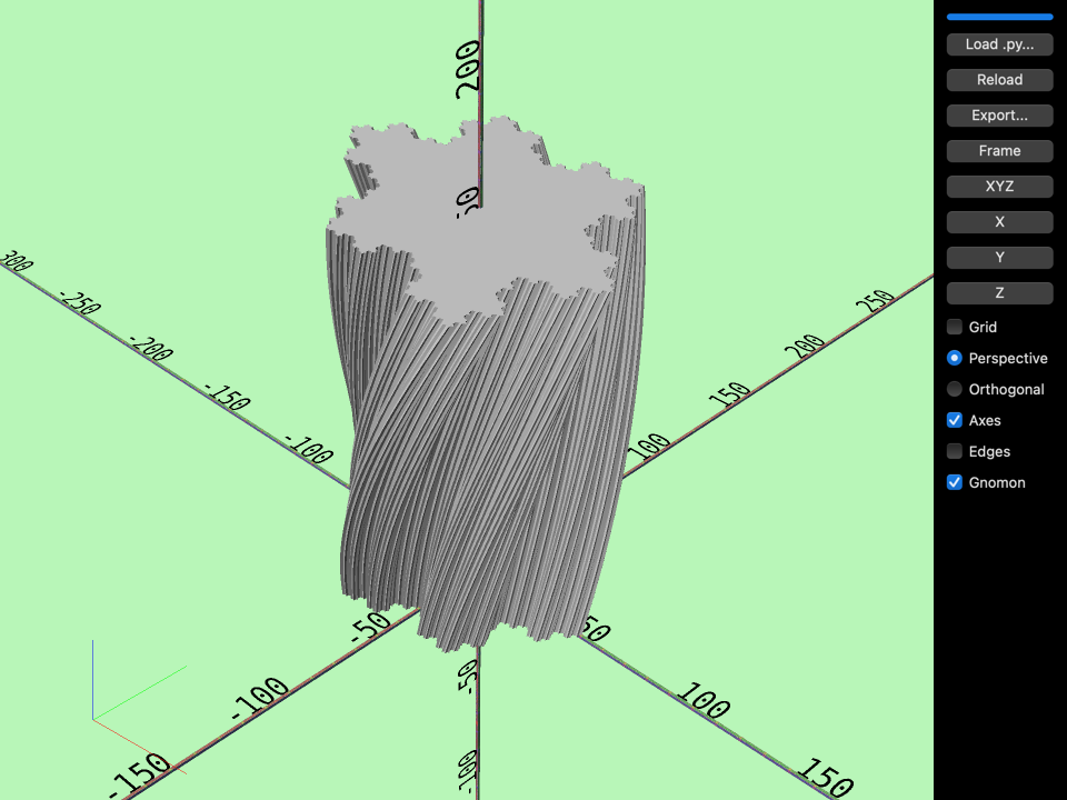 Koch Snowflake Vase