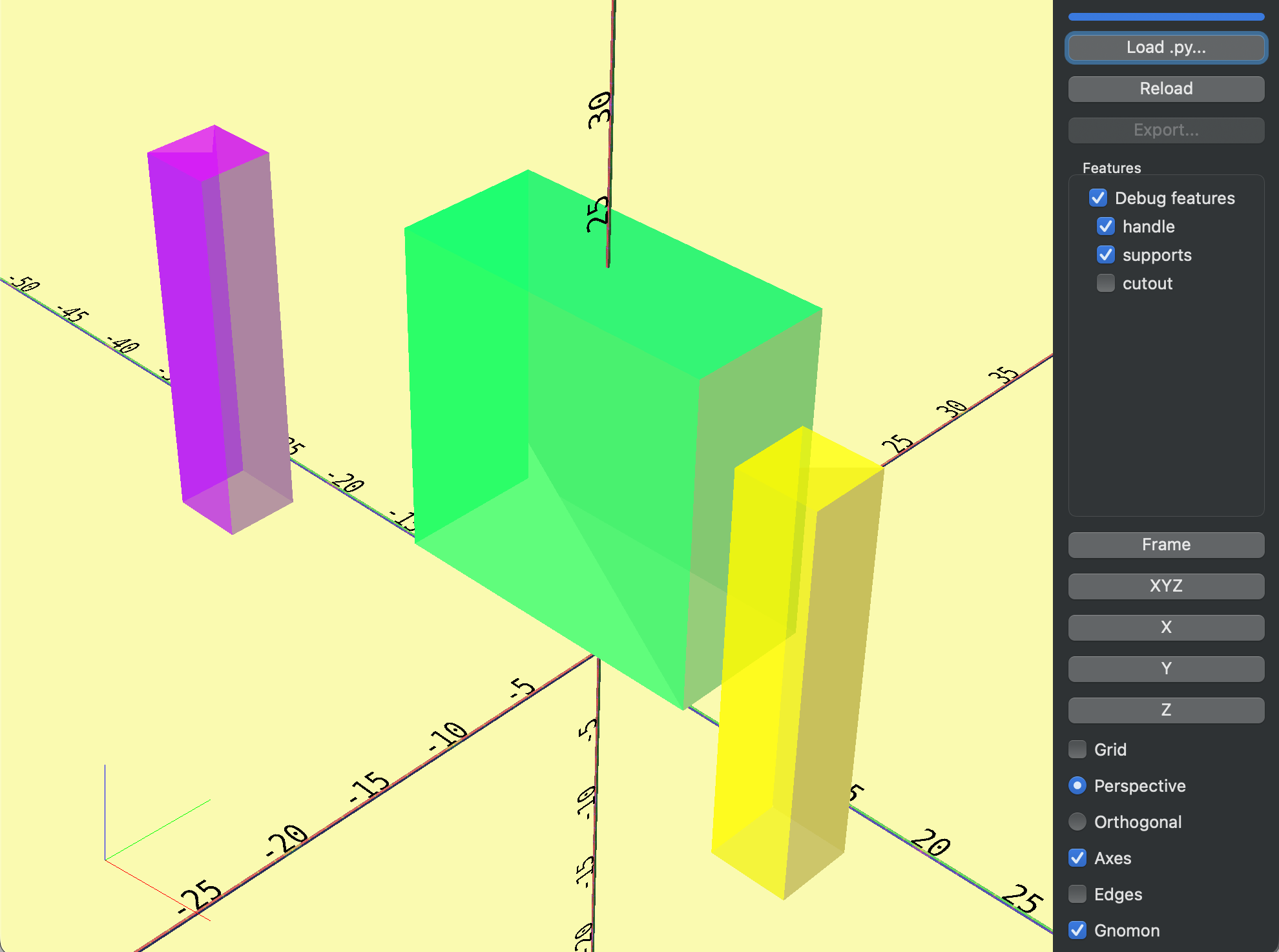 Debug features